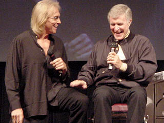 Judson and Ricardo on a talk show, 2002