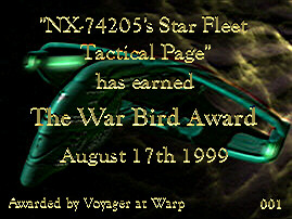 Voyager At Warp!!!