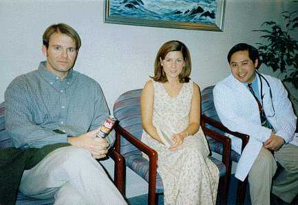Dr. Yee with patients