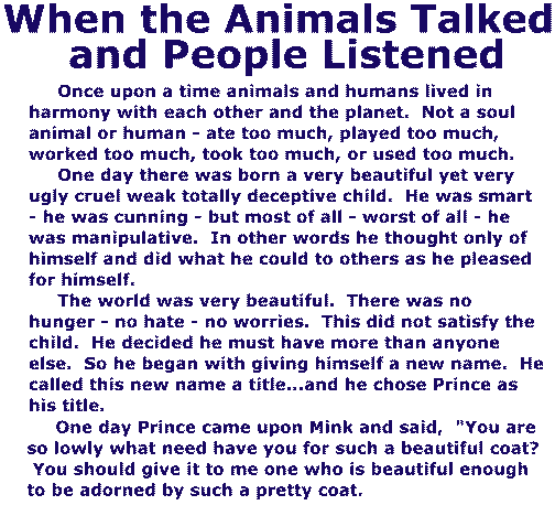 ANIMAL TALK 1