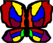 MUTLIPLE COLORED BUTTERFLY