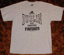 Official marathon finisher shirt