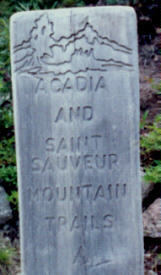 Acadia Mountain Trail Sign
