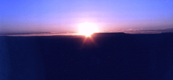 Sunrise over Shinamu Alter