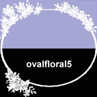 Oval Floral 5 Mask