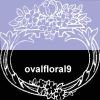 Oval Floral 9 Mask