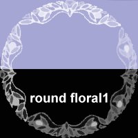 Round Floral Mask