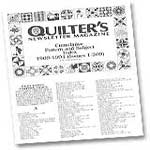 Subscribe to Quilters Newsletter Magazine here!