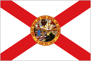 The State flag of Florida.