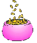 Pink pot full of gold