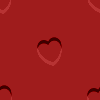red embossed heart