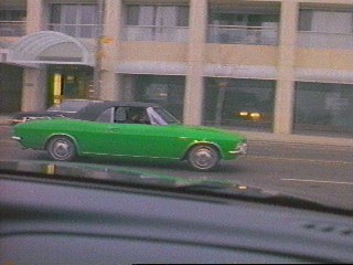 The Kermitmobile, a lime-green Corvair convertible...Oh Yeah!