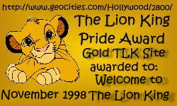 The Lion King 
Pride Award