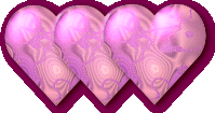 3 Pink Hearts