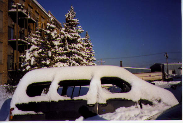  Nature's Art, A van Covered with snow