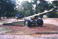 A 155mm gun on Display at Fort Stevens.