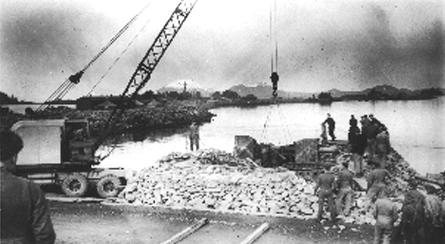 replaceing they 3-inch AA guns on the causeway
