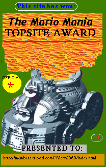 The Mario Mania Topsite Award