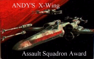 Andy's X-Wing Assault Squadron Award