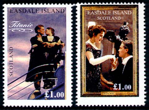 Link to Titanic Movie Souvenir Stamp Sheet