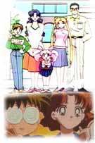 usagi's family and naru and umino