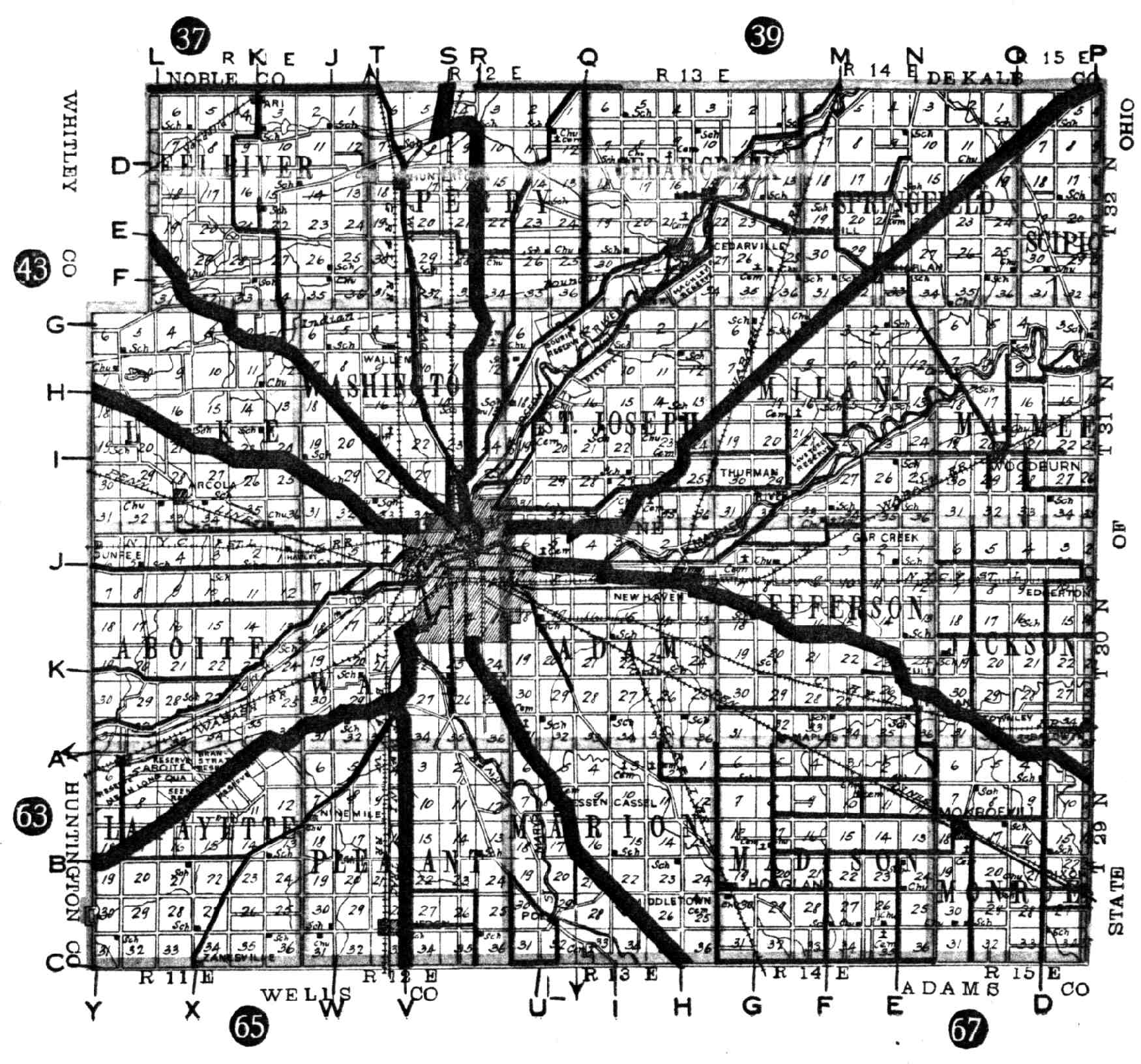 [ALLEN COUNTY 1917 ROADMAP]