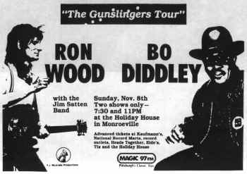 {Bo Diddley and Ron Wood poster}