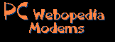 PC Webopedia Modem