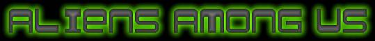 Aliens Among Us title logo