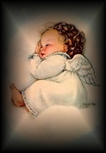 beautiful sleeping baby angel gif