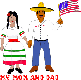 This was made for my site and it actually looks like my parents but they don't dress like this.