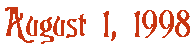 August 1, 1998