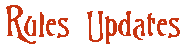 Rules Updates
