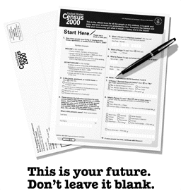 This is your future. Don't leave it blank. (U.S. Census Form and Pen)
