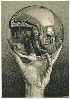 Hand With Sphere, Escher
