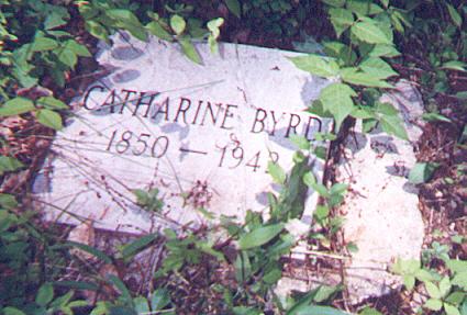 Catharine Byrd's Tombstone Picture