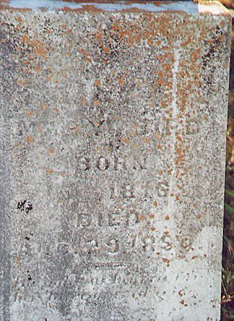 Mary Bird's Tombstone Picture