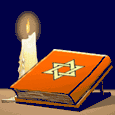Torah and candle