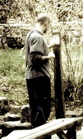 Sensei Mark Marciniak at Hombu Dojo Makiwara Practice
