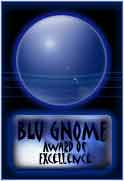 Blu Gnome Award of Excellence