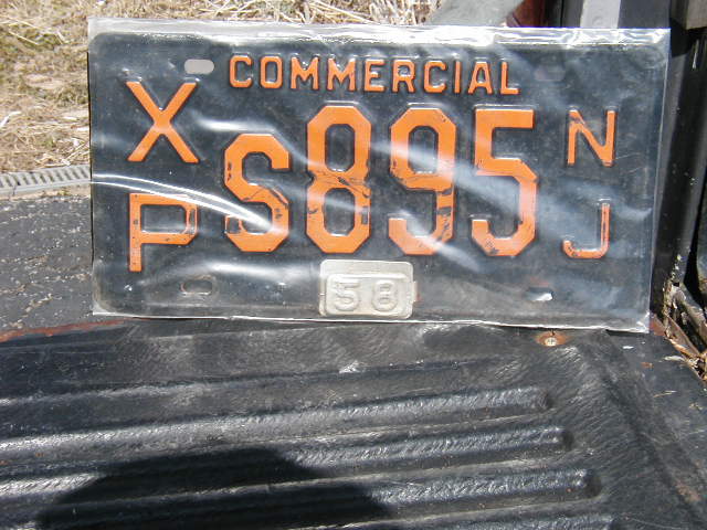 1958 New Jersey Plate