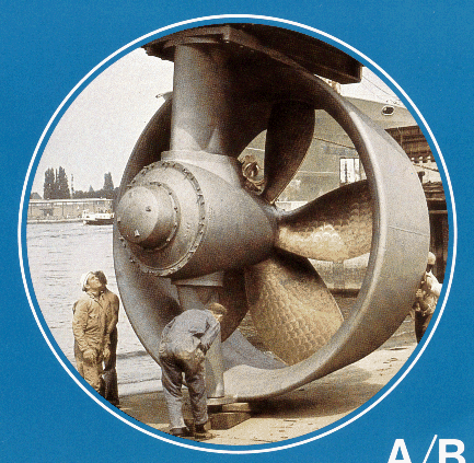 Photograph of a marine ducted propeller