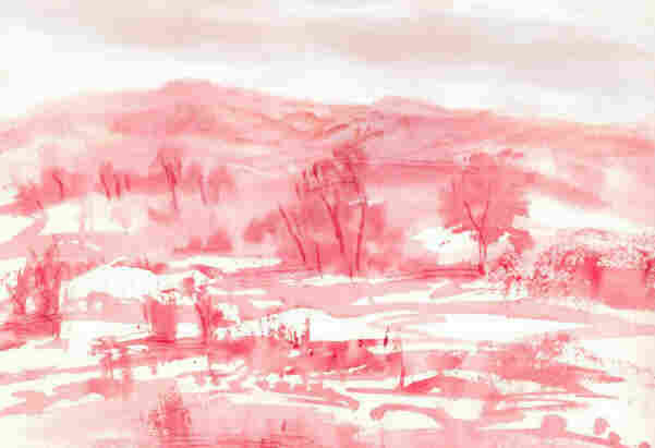 Red Landscape Image