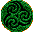 Green Triple Spiral