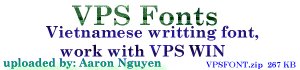 VPSFON.ZIP  for VPSWIN Program