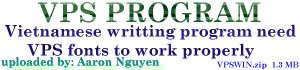 VPSWIN.ZIP  Viet writting Program