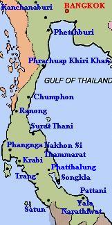 provinces of Southern Thailand