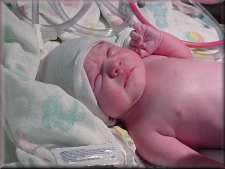 Sarah Ann: Minutes old