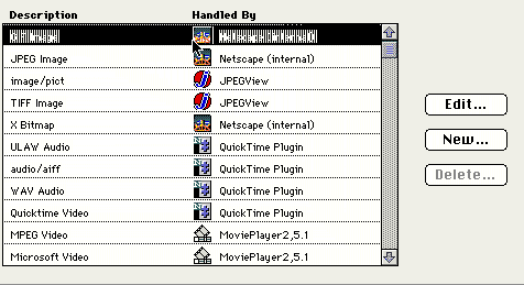 Netscape Helper Applications