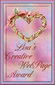 Lisa's Creative Web Page Award